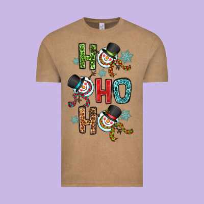 Ho Ho Ho Vintage Tee Designed By Oliviacreatesart