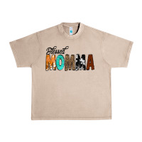 French Oak Blessed Momma Urban Heavy Tee - CowCowDesign