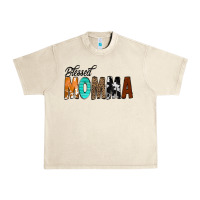 Sandshell Blessed Momma Urban Heavy Tee - CowCowDesign