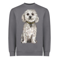 Storm bichon frise dog Heavyweight Sweatshirt - BarkalooDesign