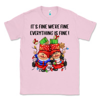 Bubblegum Pink its fine were fine everything is fine Classic Tee - CowGirlArtShop