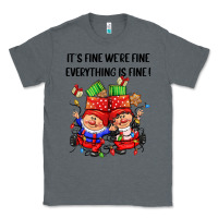 Charcoal Heather its fine were fine everything is fine Classic Tee - CowGirlArtShop