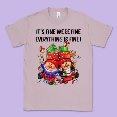 Its Fine Were Fine Everything Is Fine Classic Tee Designed By Cowgirlartshop