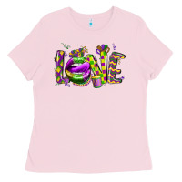 Bubblegum Pink mardi gras love lips Ladies Tee - CowGirlArtShop