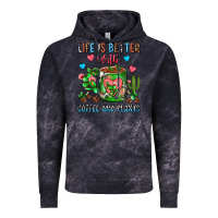 Cloud Black Life Is Better With Coffee And Plants Cactus Coffe Vintage Hoodie - FaDigitalArtStudio