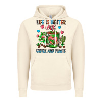 Vintage Artic Life Is Better With Coffee And Plants Cactus Coffe Vintage Hoodie - FaDigitalArtStudio