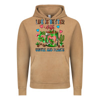 Vintage Camel Life Is Better With Coffee And Plants Cactus Coffe Vintage Hoodie - FaDigitalArtStudio