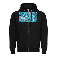 Black dolphin  mug Zipper Hoodie - BarkalooDesign