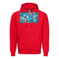 Red dolphin  mug Zipper Hoodie - BarkalooDesign