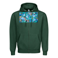 Sports Green dolphin  mug Zipper Hoodie - BarkalooDesign
