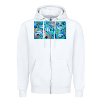 White dolphin  mug Zipper Hoodie - BarkalooDesign