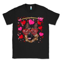Black valentine's german shepherd Classic Tee - RanaPortraitStore