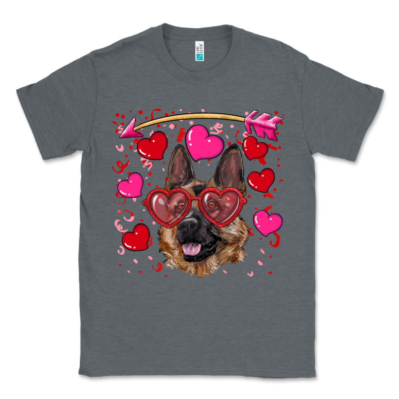 Valentine's German Shepherd Classic Tee by RanaPortraitStore | Teevron