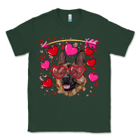 Sports Green valentine's german shepherd Classic Tee - RanaPortraitStore