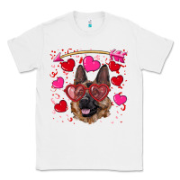 White valentine's german shepherd Classic Tee - RanaPortraitStore