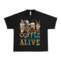 Black coffee makes me feel alive skeleton coffee cups Urban Heavy Tee - Jasminsmagicworld
