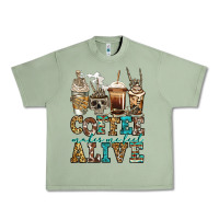 Oil Green coffee makes me feel alive skeleton coffee cups Urban Heavy Tee - Jasminsmagicworld