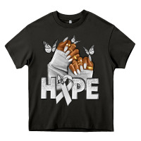 Asphalt hope white ribbon lung cancer nails Heavy Core Tee - NancyCooperArtShop
