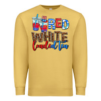 Antique Gold Red white loaded tea Premium Sweatshirt - AdoDesignShop