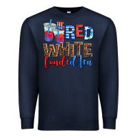 Navy Red white loaded tea Premium Sweatshirt - AdoDesignShop