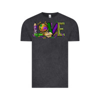 Love Teacher Mardi Gras Vintage Tee | Teevron