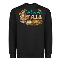 Black welcome fall gnome Heavyweight Sweatshirt - BarkalooDesign