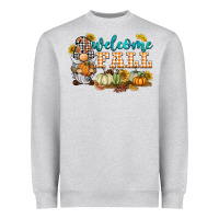 Heather Grey welcome fall gnome Heavyweight Sweatshirt - BarkalooDesign