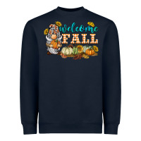 Navy welcome fall gnome Heavyweight Sweatshirt - BarkalooDesign