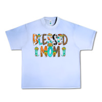Grape Ice Blessed Mom Urban Heavy Tee - CowCowDesign