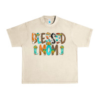 Sandshell Blessed Mom Urban Heavy Tee - CowCowDesign