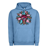Pigment Pebble Blue race leopard sunflower Urban Hoodie - JahusDesignShop