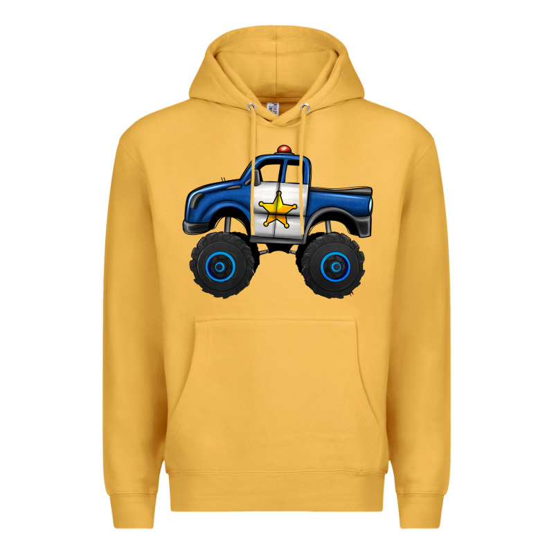 Police Car Monster Truck Premium Hoodie by Jasminsmagicworld | Teevron