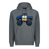 Rock police car monster truck Premium Hoodie - Jasminsmagicworld