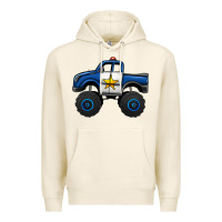 Tofu police car monster truck Premium Hoodie - Jasminsmagicworld