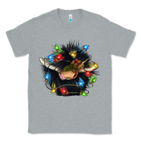 Heather Grey christmas black angus gnome Classic Tee - CowGirlArtShop