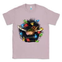 Lilac christmas black angus gnome Classic Tee - CowGirlArtShop