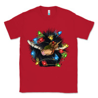 Red christmas black angus gnome Classic Tee - CowGirlArtShop