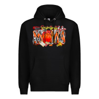 Black basketball mama Premium Hoodie - CowhideDigitalArt