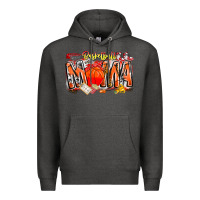 Charcoal Heather basketball mama Premium Hoodie - CowhideDigitalArt