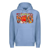 Colony Blue basketball mama Premium Hoodie - CowhideDigitalArt