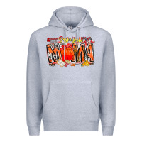 Heather Grey basketball mama Premium Hoodie - CowhideDigitalArt