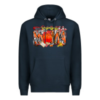Navy basketball mama Premium Hoodie - CowhideDigitalArt