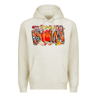 Oatmeal Heather basketball mama Premium Hoodie - CowhideDigitalArt