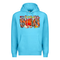 Ocean Blue basketball mama Premium Hoodie - CowhideDigitalArt