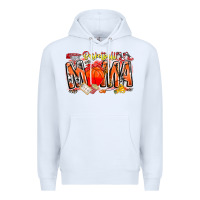 White basketball mama Premium Hoodie - CowhideDigitalArt