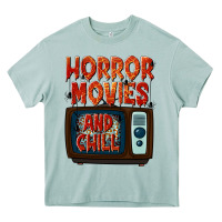 Arona Horror Movies and Chill Heavy Core Tee - texasbilliewilder