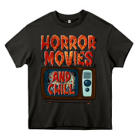 Asphalt Horror Movies and Chill Heavy Core Tee - texasbilliewilder