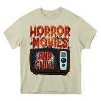 Mossy Horror Movies and Chill Heavy Core Tee - texasbilliewilder
