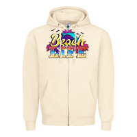 Sandshell beach life Zipper Hoodie - BarkalooDesign
