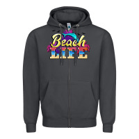 Smoke beach life Zipper Hoodie - BarkalooDesign